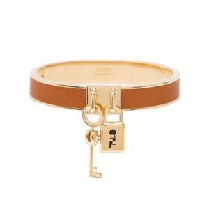 Fendi Master Key Brandy Leather Gold Medium